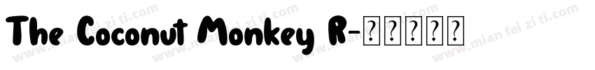 The Coconut Monkey R字体转换
